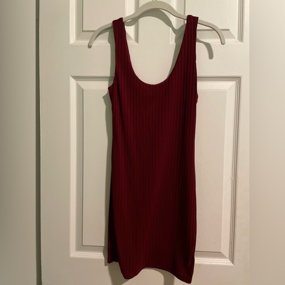 Burgundy Mini Dress - Picture 8 of 9